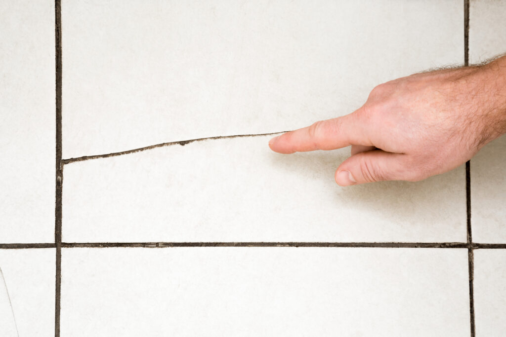 Cracked Tile Floor