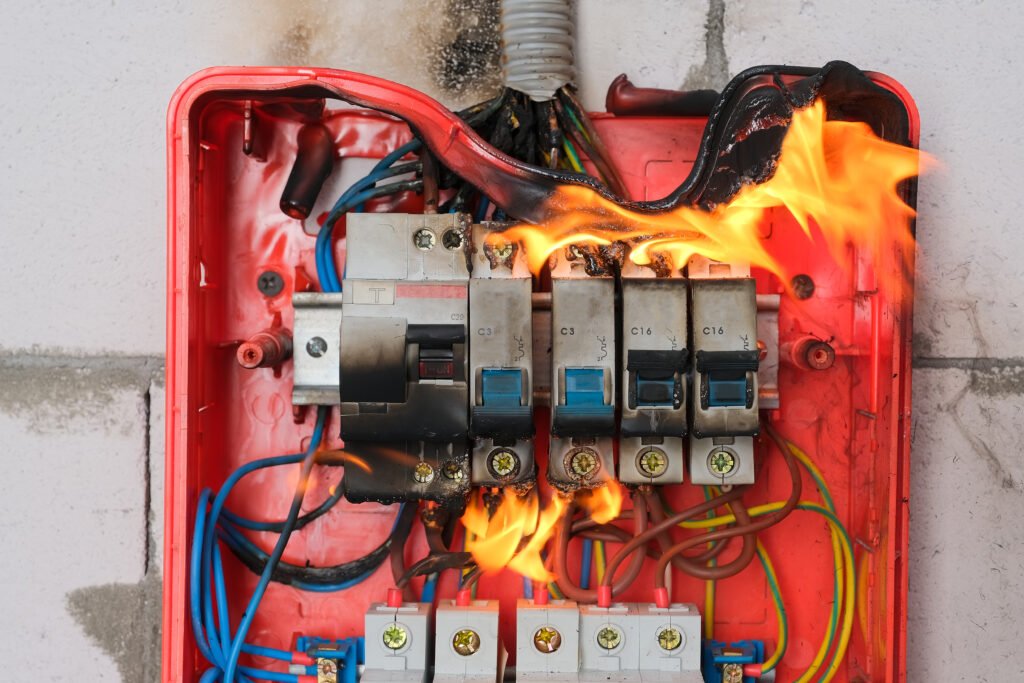 Increased fire risk when ignoring electrical panel problems