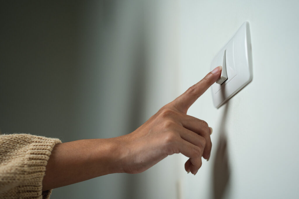 Electric overload, warm light switch