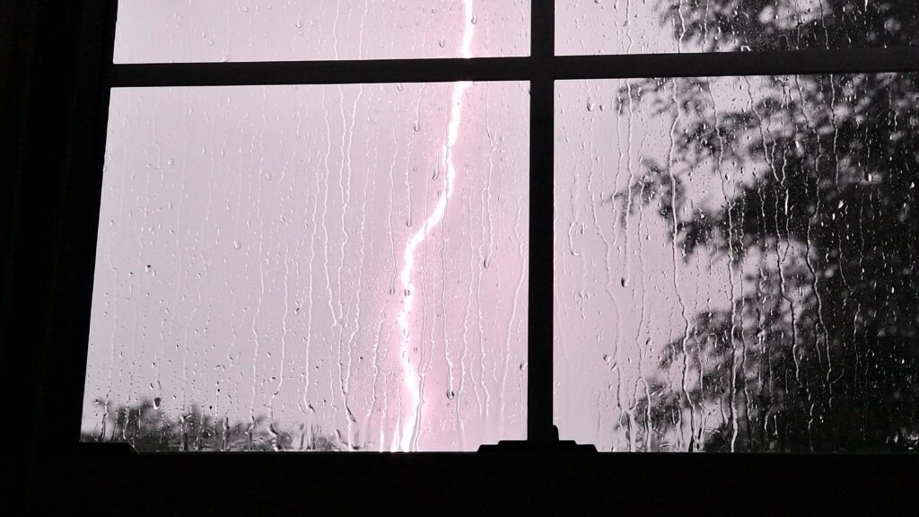 Power outage from summer storm