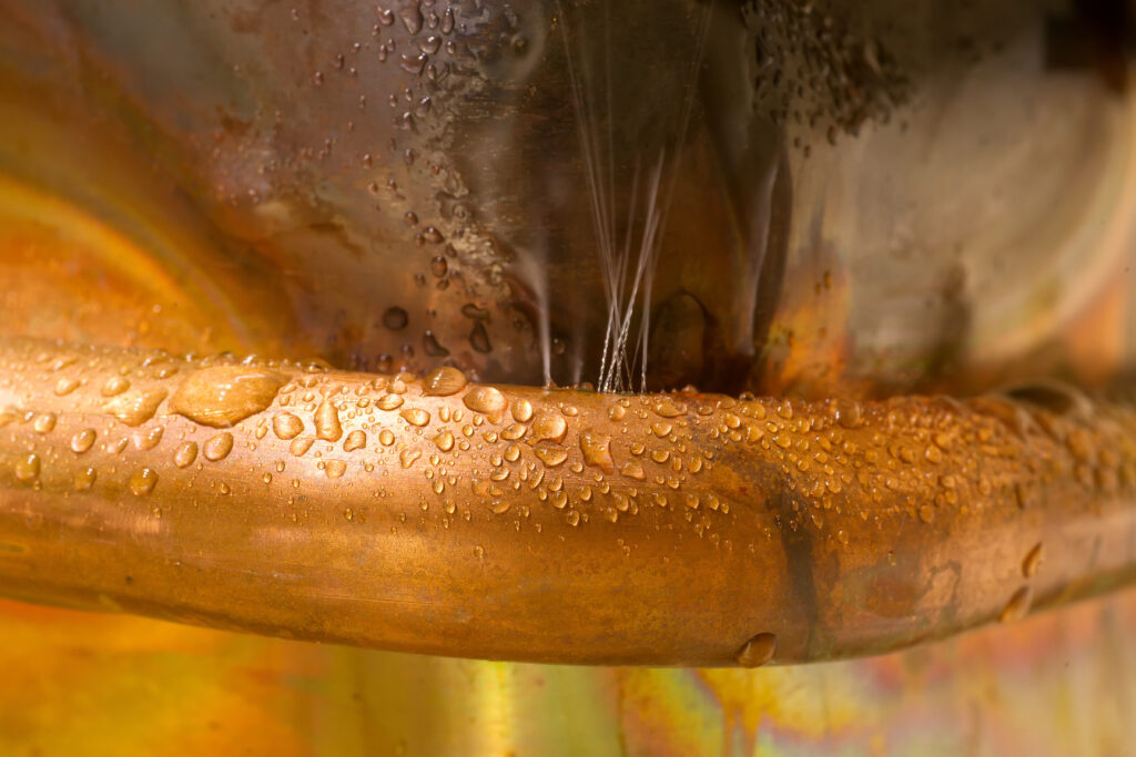 Water leak causing low water pressure
