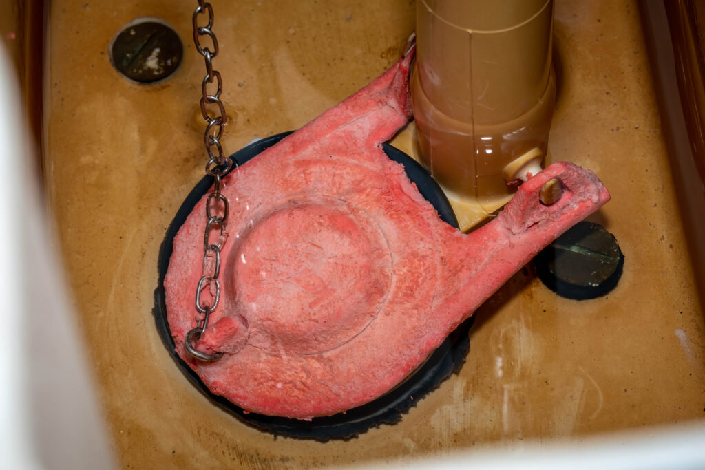 Toilet constantly running because of damaged flapper